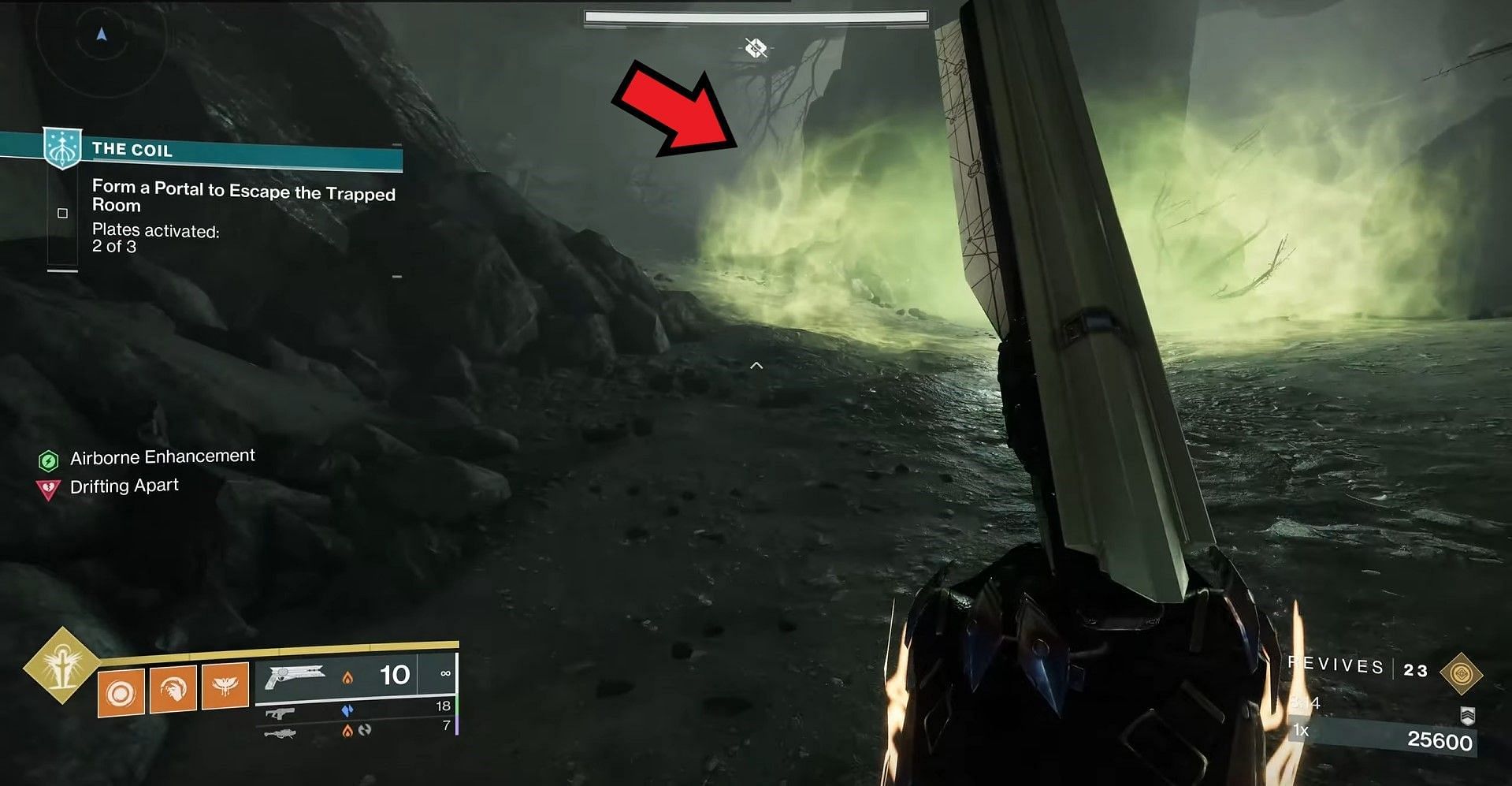 Path to the second chest in Destiny 2 (Image via Bungie)